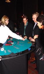 blackjack tables, craps tables, roulette, pai gow, texas hold em, casino theme parties, casino party rentals, casino nights poker